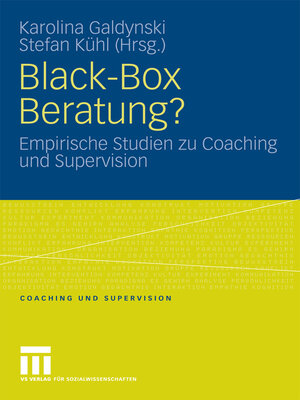 cover image of Black-Box Beratung?